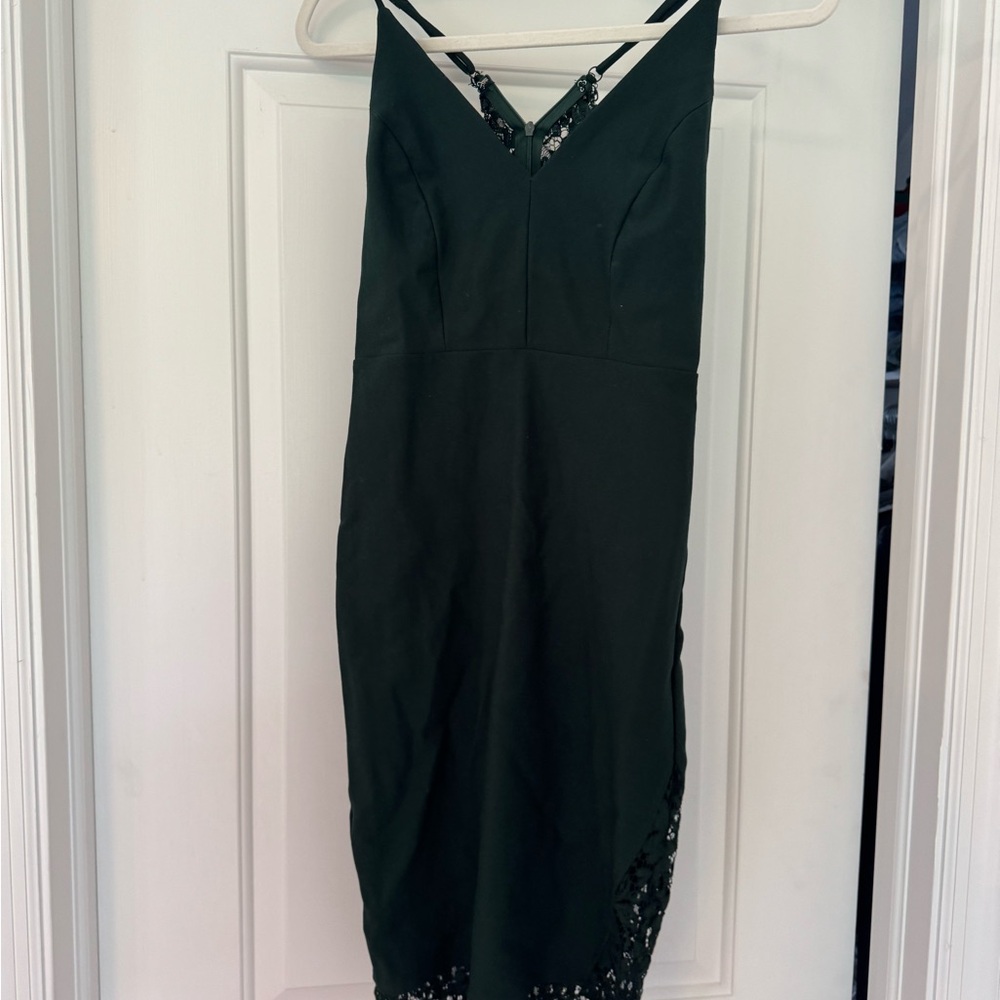 Lulu's Green Midi Dress